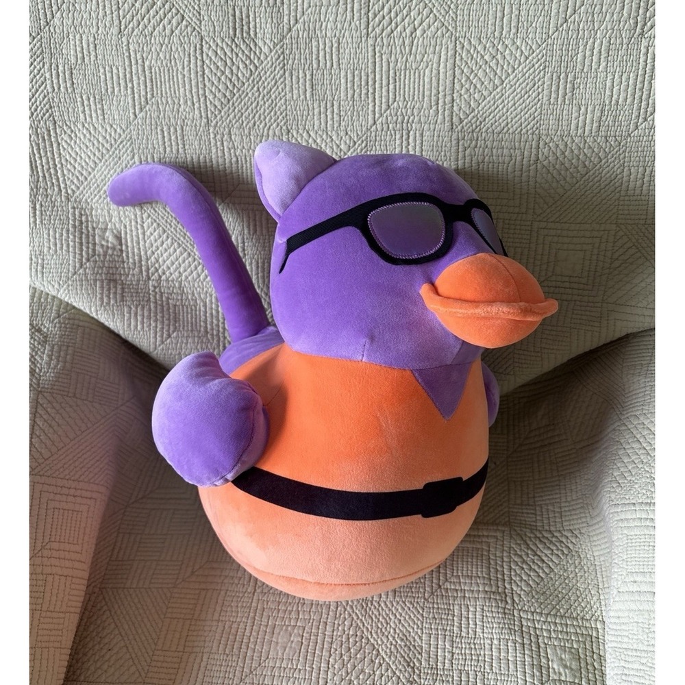 Way To Celebrate Summer Frights Purple Cat Duck 14" Plush Halloween W Glasses
